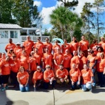 Staff from the Capital Vacations corporate office helping flood victims after Hurricane Florence.