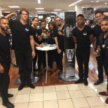 Macys @ Queens Center Mall promoting the new Invictus Fragrance by Paco Robanne