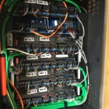 Main control panel for electronic doors.