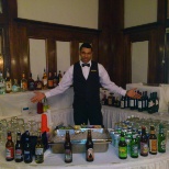 Bar-tending at a wedding at the Stanley Hotel