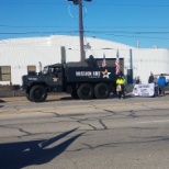 We were at the veterans day parade.