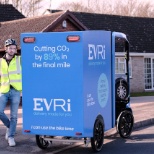 One of our electric cargo bikes which is being trialled to reduce emissions for delivery 