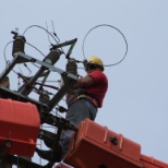 20 kv live line work by stick