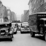 American Paper & Twine delivery truck delivering remarkable even back in 1937.