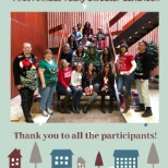 We celebrated our first annual Tacky Sweater Party. The whole office is feeling the holiday spirit!