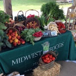 Produce display at a client's private event