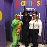 Managers and I dressed for Halloween weekend.