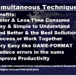 Benefits of New Simultaneous Technique