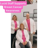 Dubuque, Iowa team supporting breast cancer awareness month by wearing pink!