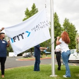 Raising the iFIT flag at our corporate headquarters in Logan, UT.