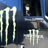 Monster Bev. Co. 
Pictured of Truck I drove for Monster Energy.