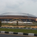 97,2% progress of the Football Main Stadion Construction Project Pekan baru, Riau 2009-2012