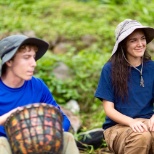 Students participate in outdoor programming on acres of organic farmland