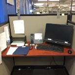 Employee's get their own cubicle.