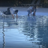 Techs working on one of our pools!