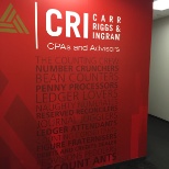 One of the many fun walls in our Houston office