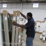 Rolando is hard at work getting units ready to be shipped out.