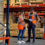 Employees at work in one of our fulfillment centers.