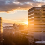 Wayfair's headquarters in the heart of Back Bay in Boston.