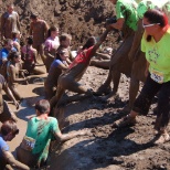 Lending a helping hand at the Dirty Dash Run 2014