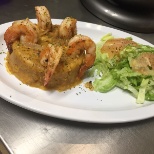 Mofongo de Camarones al Ajillo