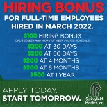 March Hiring Bonus