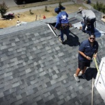 Gilbert getting some chimney measurements on an install