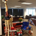Our mascot Sidney the giraffe