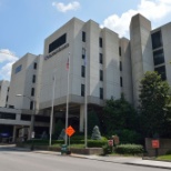 Side of Norton Hospital in downtown Louisville