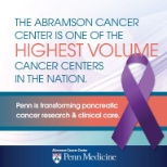 From the Penn Medicine - Abramson Cancer Center, we're proud to support pancreatic cancer awareness.