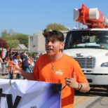 OPPD employee in community parade