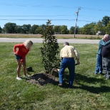 In honor of our 125th anniversary, Fall Family Weekend included a tree planting ceremony.