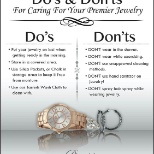 Do's & Don'ts of Jewelry Care