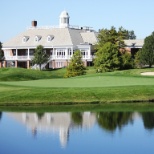 Golf course view of the clubhouse