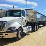 Local driving hauling sand