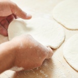 Baking our delicious pitas