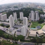 Aerial of completed satellite campus 2016