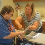 Our Shared Living Director, Jill with one of the individuals we serve.