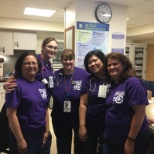 Honoring Advocate Nurses with weari g our purple shirts