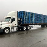 This was a flatbed load of pallets  that went to a water company.