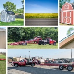 We build custom sheds and deliver/install them in our customers' backyards across 14 states.