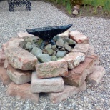 Gretna Hall, gravel garden anvil. 2019