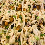 Shrimp tacos with chipotle ranch slaw by Chef Rachel