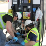 Service Techs working on a dispenser