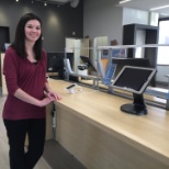 Stephanie at one of our Grand Rapids locations!