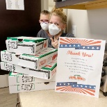 Thank you Papa Johns, for bringing pizza for our healthcare workers!