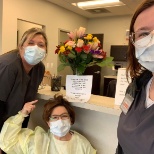 The Flower Cottage brought our Shepherdsville Clinic flowers to show their appreciation!