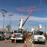 Electric distribution line relocation for the I 69 project