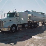 Just one of the Companies many Tractor and Tanker Trailer combinations.