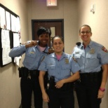 Supporting fellow officer , who had breast cancer